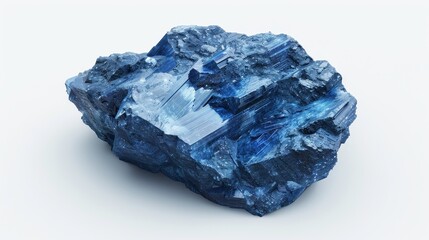 Fototapeta premium Cobalt oxide, 3D illustration, realistic, isolated on white background