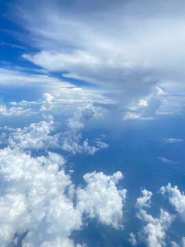 blue sky with clouds