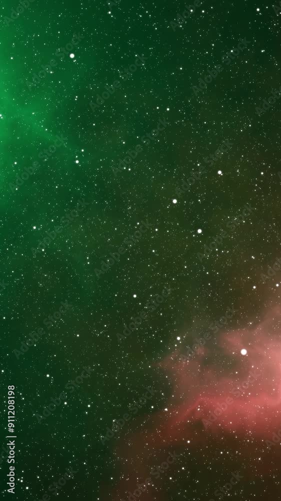 Wall mural rainbow nebula multicolor galaxy traveling into deep space universe milky way background vertical an