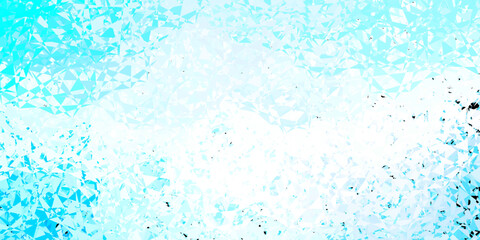 Light pink, blue vector pattern with polygonal shapes.