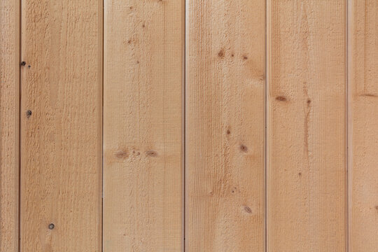 Detail of pine wood panel wall