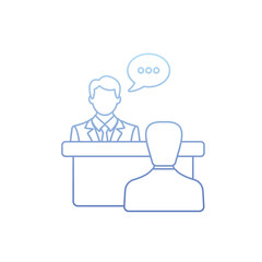 Job Interview vector icon