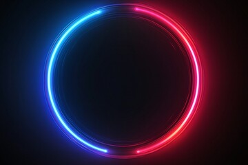 Obraz premium Vibrant Colored Neon Circle