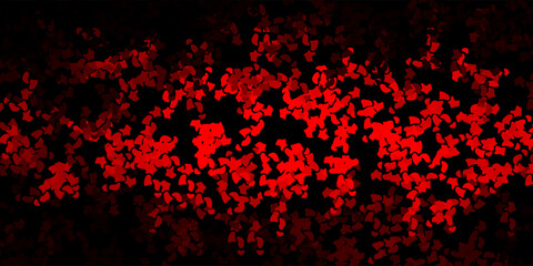 Dark red vector pattern with abstract shapes.