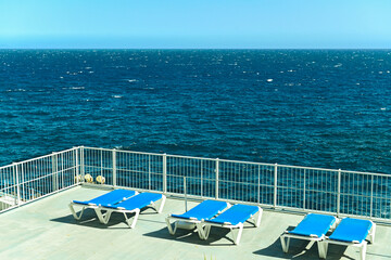 Obraz premium Sunbeds