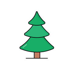 Pine Trees vector icon