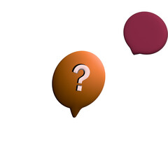 Question mark chat bouble 