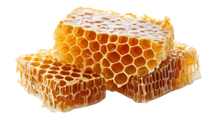 Flat PSD illustration of honeycomb pattern on a white background