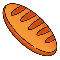 Baguettes Hand Drawn Illustration