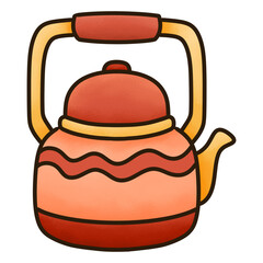 Teapot Hand Drawn Illustration