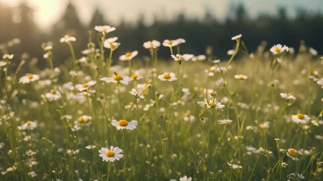 field of daisies