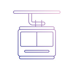 Cable Car vector icon