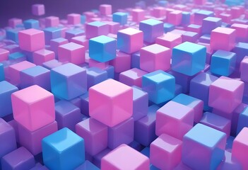 Obraz premium cube glow background