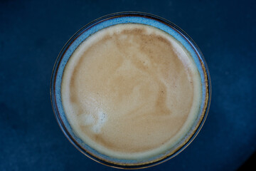 minimalist close-up of coffee