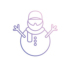 Snowman vector icon