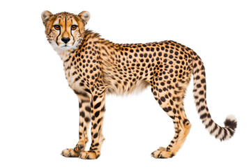 A stunning illustration of a cheetah showcasing its unique spots and graceful form, perfect for wildlife and animal-themed projects.