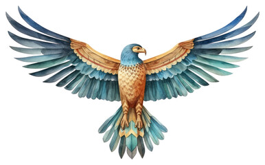 Fototapeta premium PNG Animal flying bird white background.