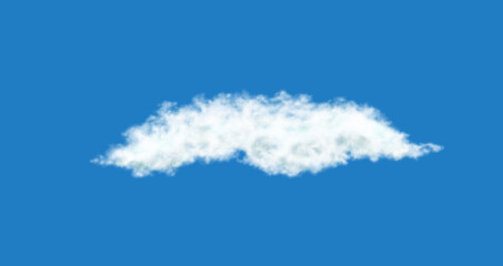 Realistic transparent white cloud, isolated. Fog, smoog. White steam flow, mist. 