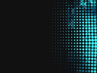 Abstract Background with Blue and Black Polka Dot Pattern