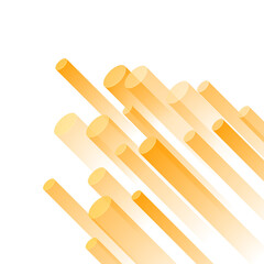 Dynamic abstract geometrical pattern on shiny yellow background.