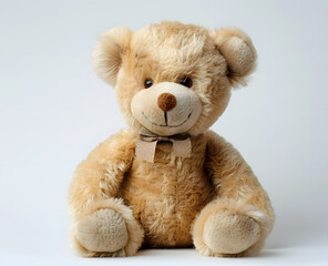 Obraz premium toy teddy isolated on white background