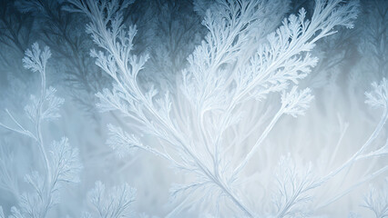 frost pattern on glass