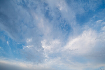 Clouds after rain in the sky as a background
