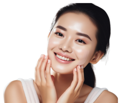 PNG Applying smiling adult smile.