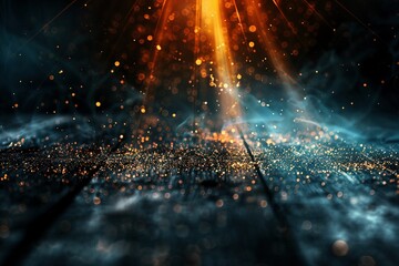 Dreamlike quality achieved through a gentle lens flare effect in a photo, paired with a background featuring a pen spark texture