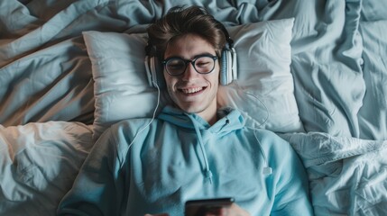 Obraz premium The young man relaxing