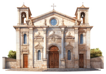 PNG Building architecture cross transparent background.