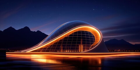 Obraz premium SolarPowered Architectural Marvels Innovative architectural designs that seamlessly integrate solar technology