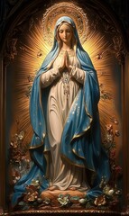 Statue of Our lady of grace virgin Mary
