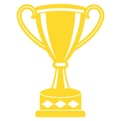 Golden trophy vector image
