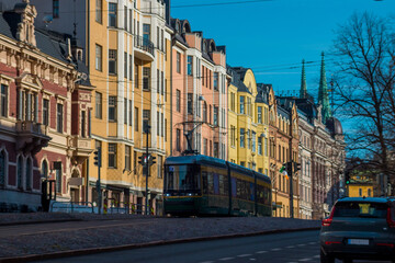 The street photography in Helsinki, Finland