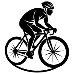 Obraz premium a cyclist