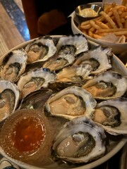 oysters on a plate