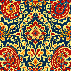 Fototapeta premium pattern with flowers seamless floral pattern 