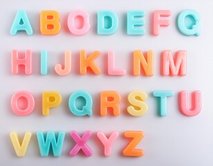 Fototapeta premium I tried to make the alphabet taste delicious!