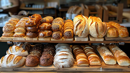 Bread in a bakery
