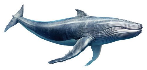 PNG Whale animal mammal fish, digital paint illustration.