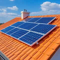 solar panels on the roof of a house