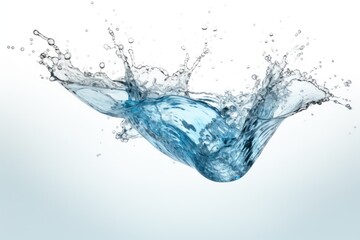 Obraz premium The splashing water is refreshing when a person jumps into the pool.