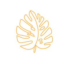Tropical leaves vector illustration