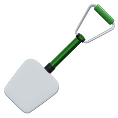 hiking portable shovel 3d outdoor activity icon illustration