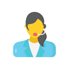 Telemarketer vector icon