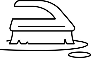Brush icon. Cleaning icon. Linear icon.