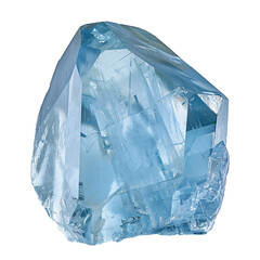 A single large aquamarine crystal 