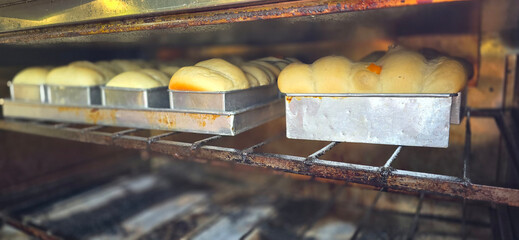 Fresh baked homemade sweet stuffed bread with chocolate and cheese for breakfast, Baked bun made of yeast dough in a rustic style on white background