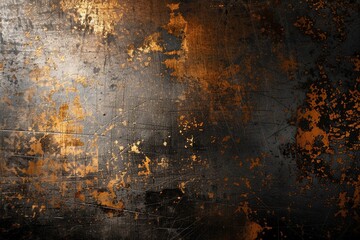 Fototapeta premium Textured metallic background with a grunge effect, merging luxury and an edgy feel.